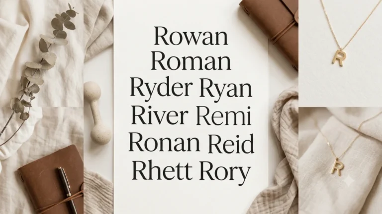Boy Names That Start With R