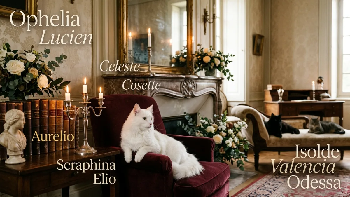elegant unique cat names