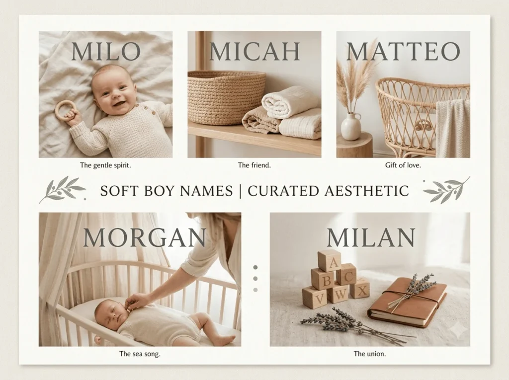 Soft and Gentle Boy Names With M