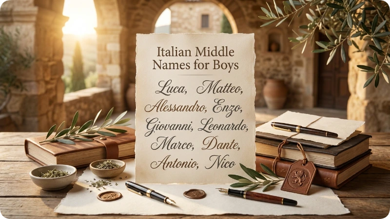 Beautiful Italian Middle Names For Boys