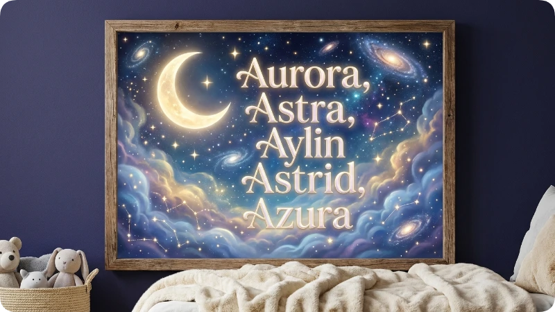 Celestial Girl Names With A