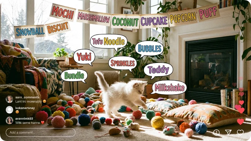 Cute White Cat Names