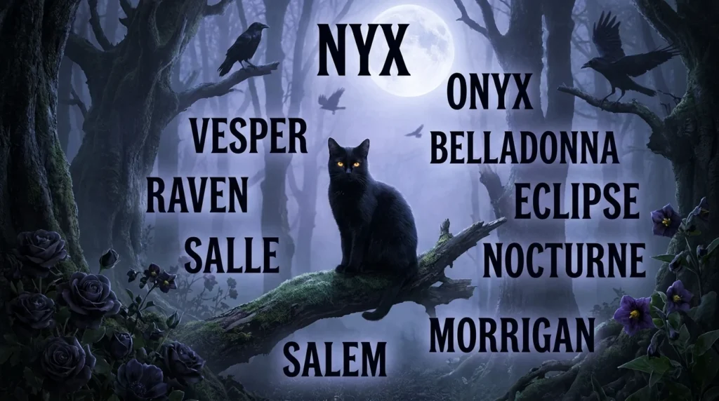 Dark And Mysterious Girl Cat Names