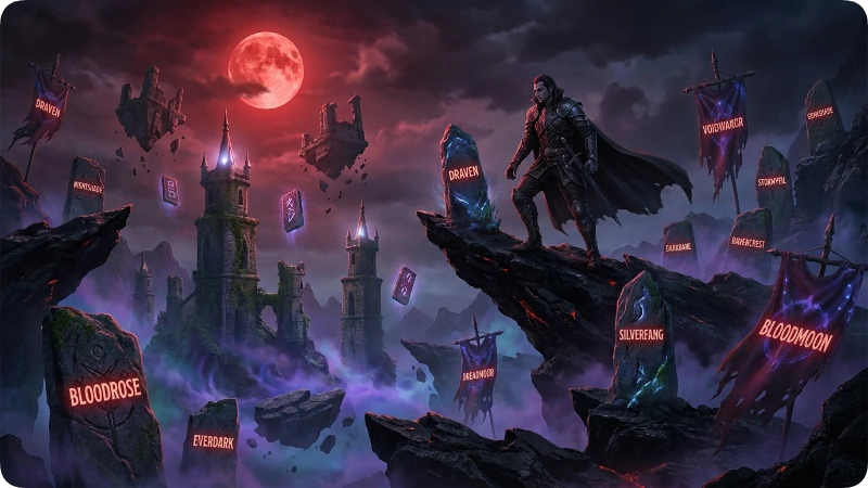 Dark Fantasy Vampire Last Names
