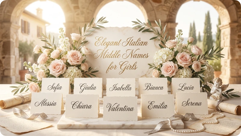 Elegant Italian Middle Names For Girls