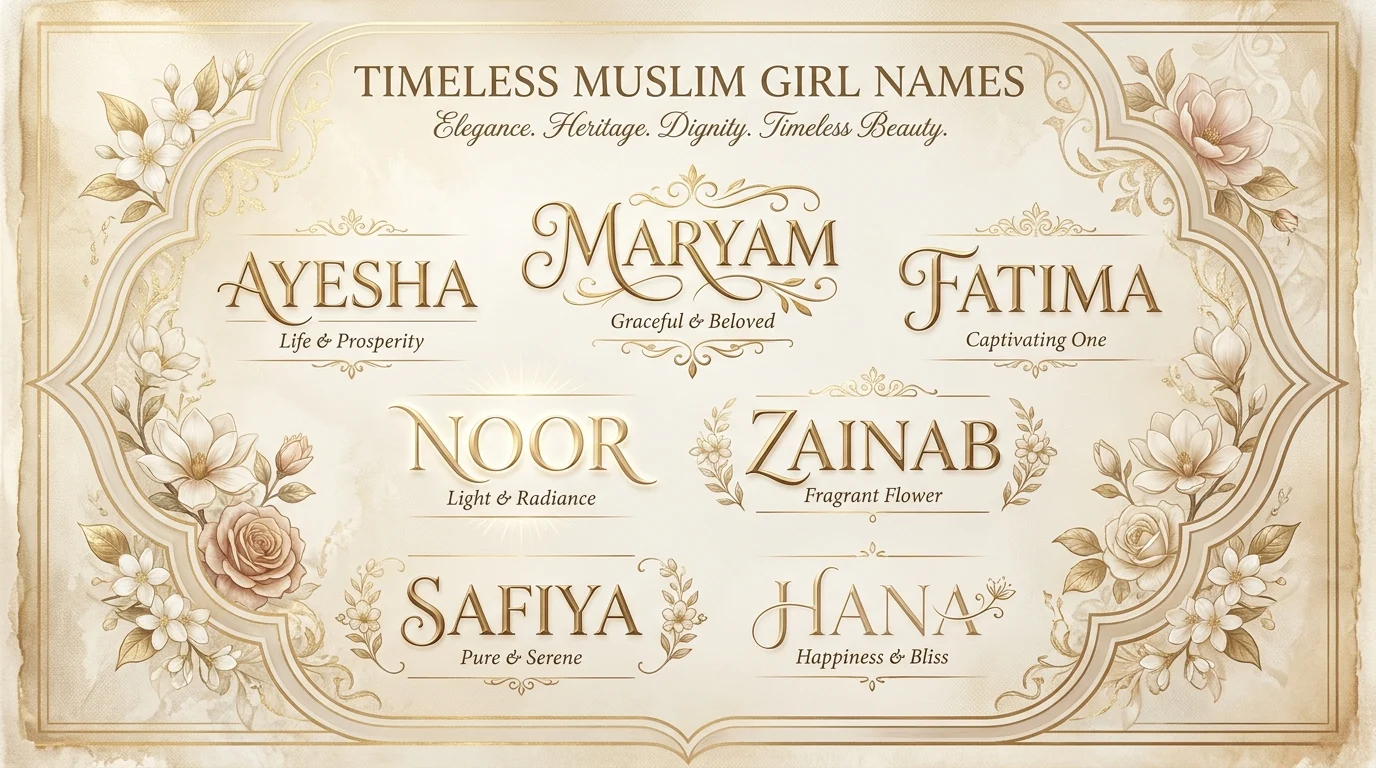 elegant muslim girls names