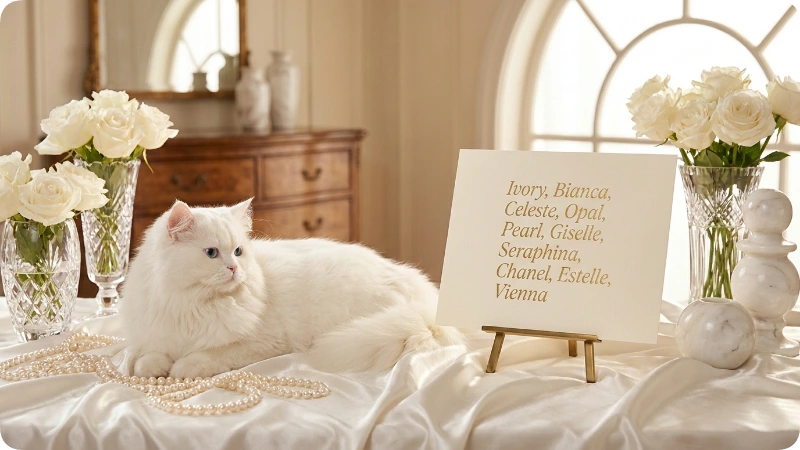 Elegant White Cat Names