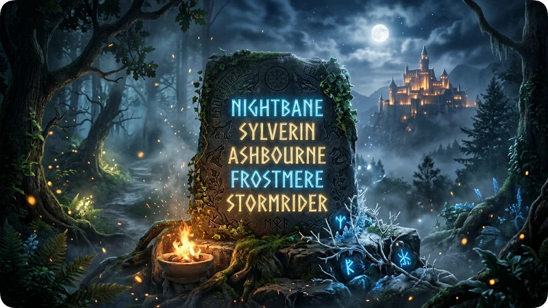 fantasy inspired unique last names