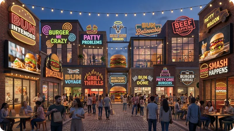 Funny Burger Restaurant Names