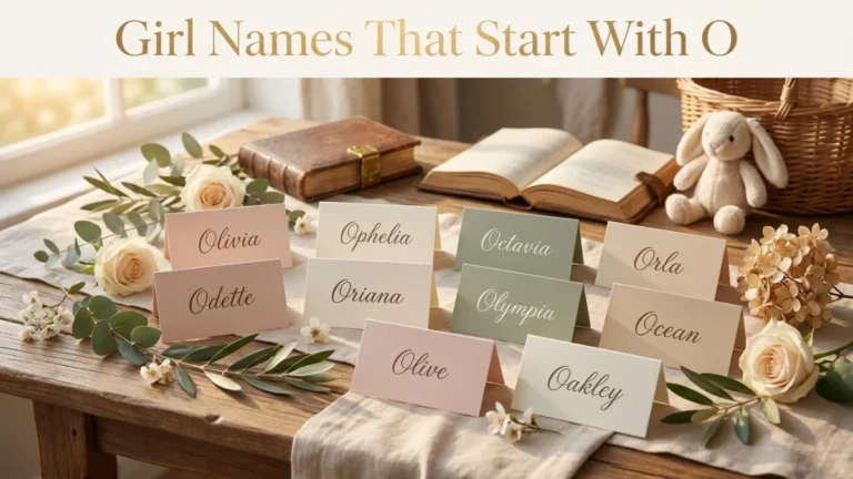 Girl Names That Start With O