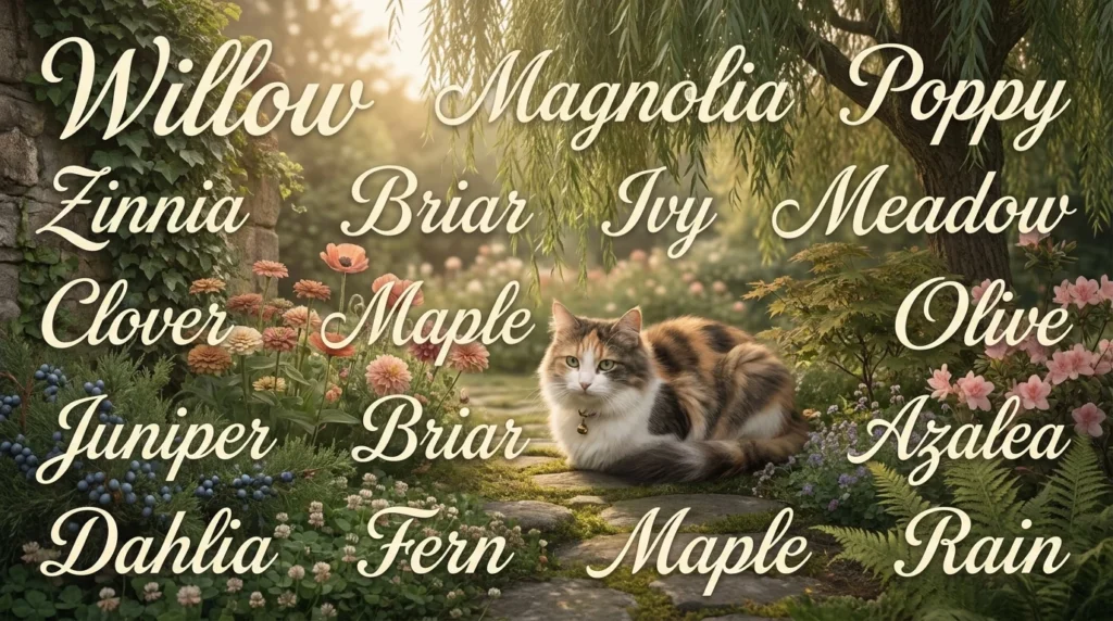 Nature Inspired Unique Girl Cat Names