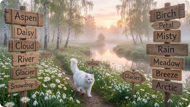 Nature Inspired White Cat Names