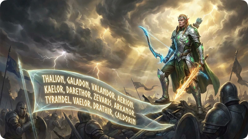 Powerful Male Elf Names
