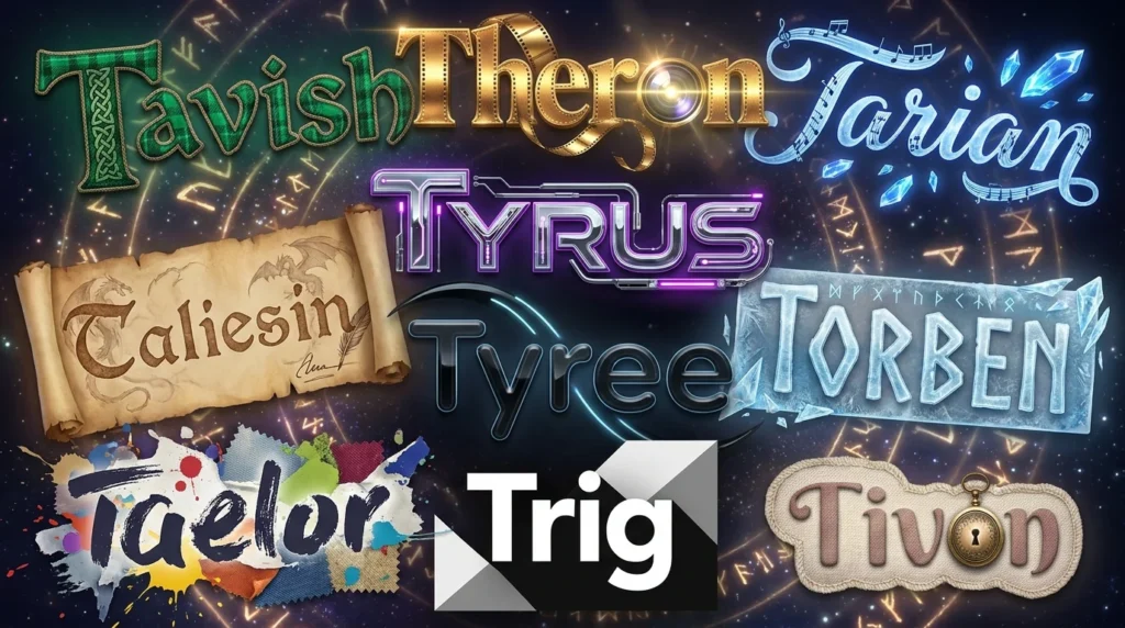 rare and unique boy names that start with t