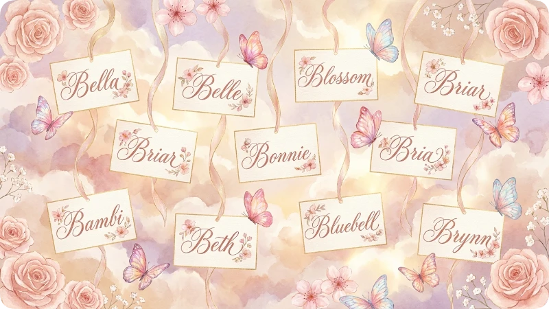 Soft And Feminine B Names For Girls