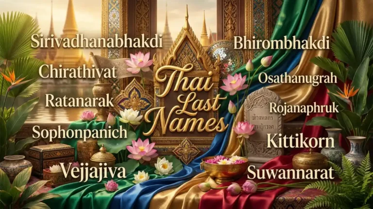 Thai Last Names