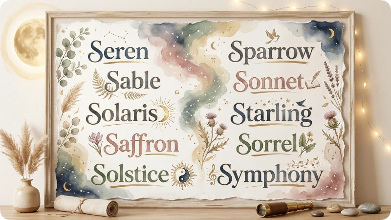 Unique S Names For Girls