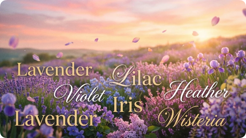 why purple flower names feel so special