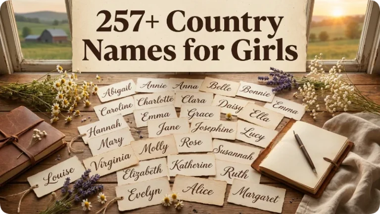 257 Country Names For Girls List