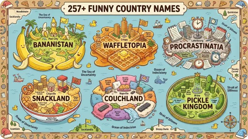 257 Funny Country Names