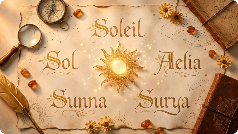 Beautiful Girl Names That Directly Mean Sun