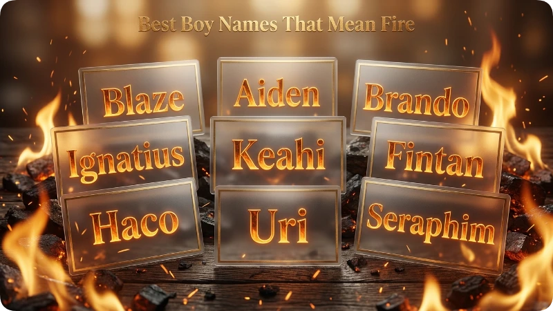 Best Boy Names That Mean Fire