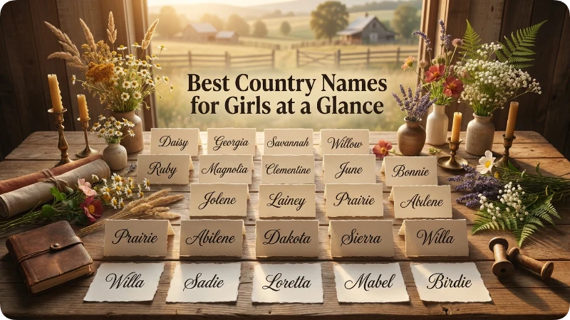 Best Country Names For Girls At A Glance