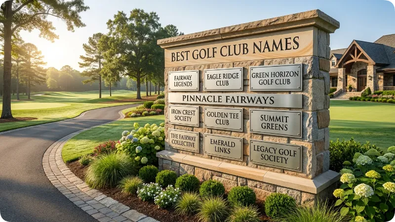 Best Golf Club Names