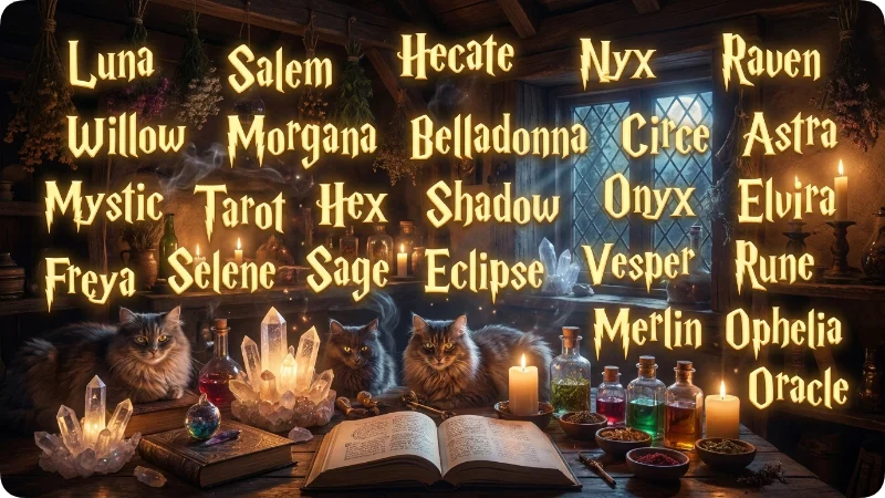 Best Witchy Cat Names
