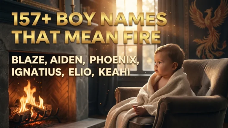 Boy Names That Mean Fire