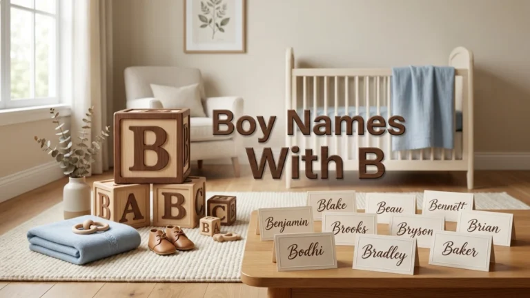 Boy Names With B