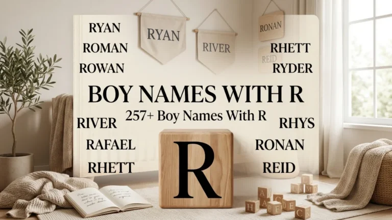 Boy Names With R
