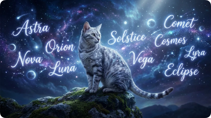 Celestial Unique Cat Names