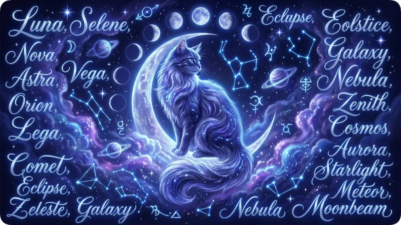 Celestial Witchy Cat Names