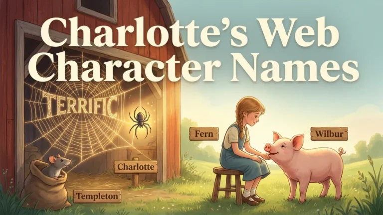 Charlottes Web Character Names