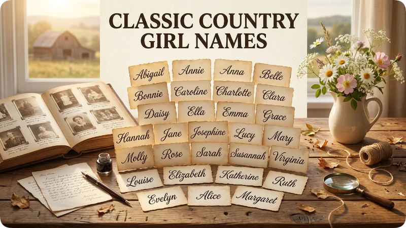Classic Country Girl Names