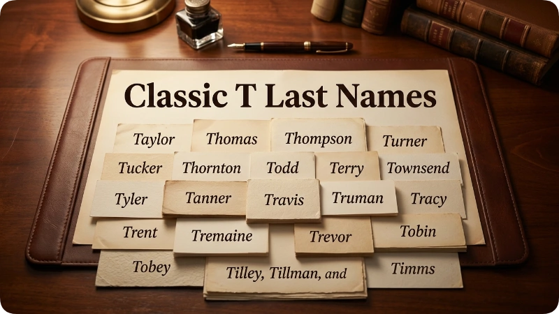 Classic T Last Names