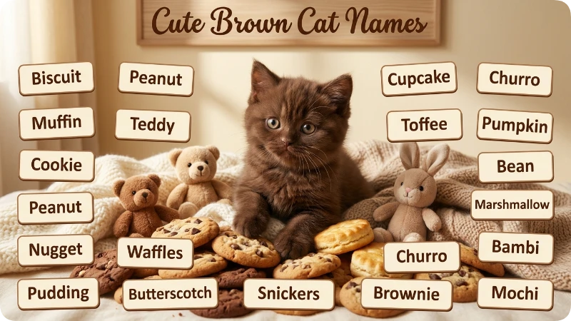 Cute Brown Cat Names