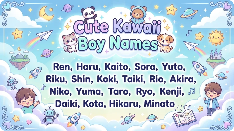 Cute Kawaii Boy Names