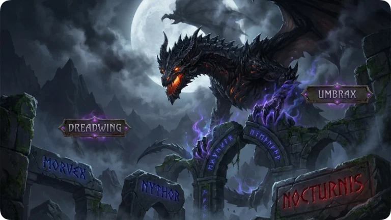 Dark Male Dragon Names