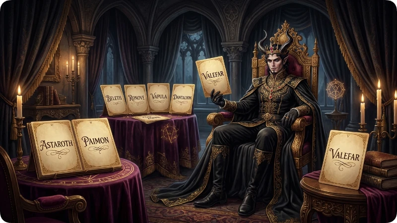 Elegant Royal Demon Names Males