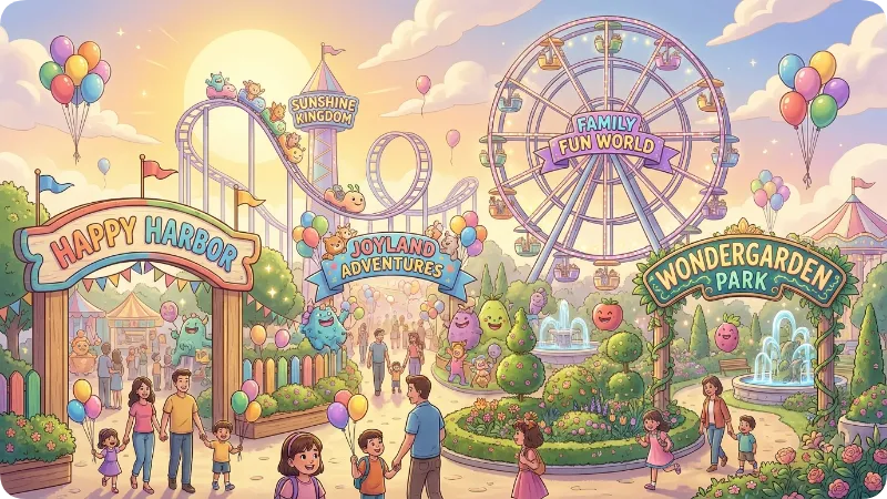 Family Friendly Theme Park Names
