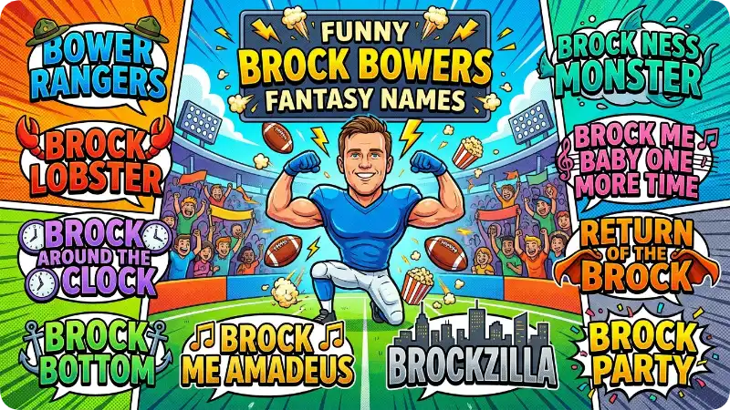 Funny Brock Bowers Fantasy Names