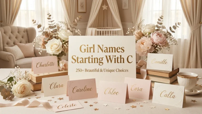 Girl Names Starting With C