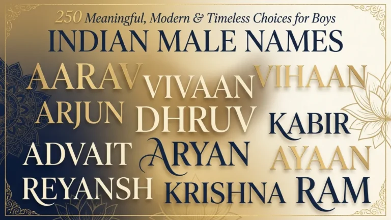 Indian Male Names