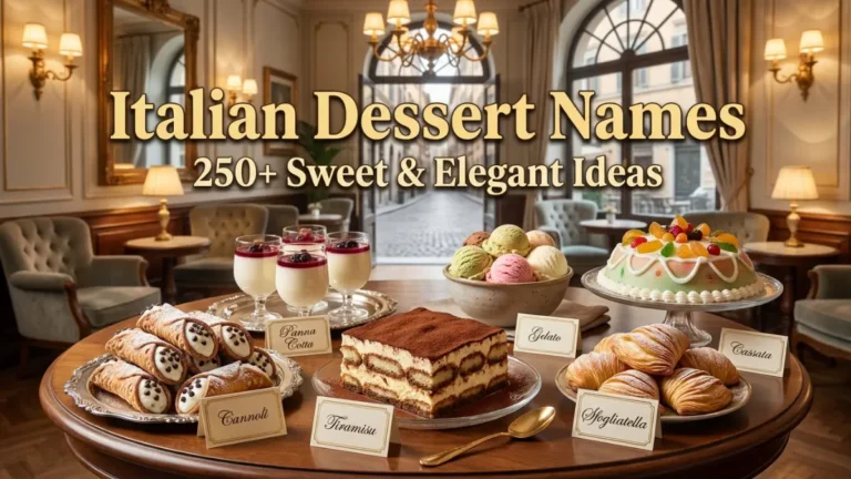 Italian Desserts Names