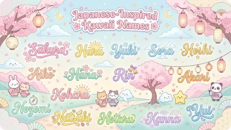 Japanese Inspired Kawaii Names