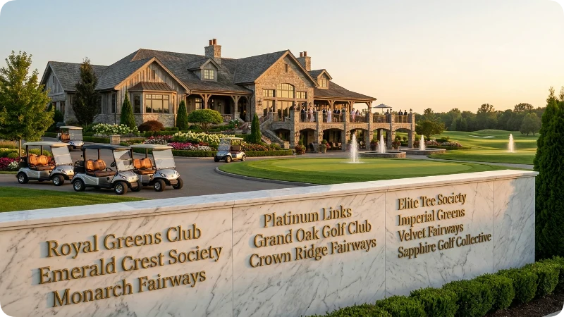 Luxury Golf Club Names