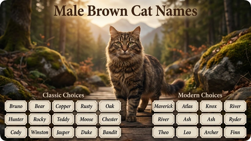 Male Brown Cat Names