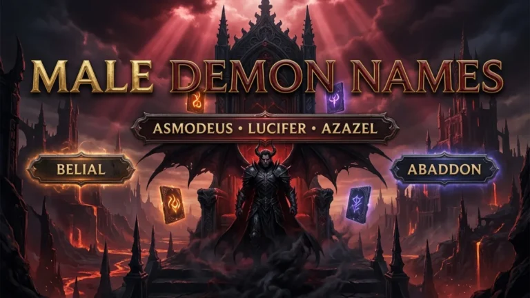 Male Demon Names